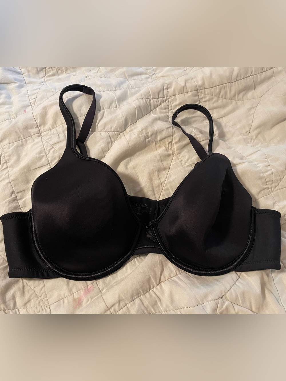 Vanity Fair Smooth Black Underwire T-Shirt Bra